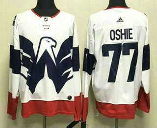 Mens Washington Capitals #77 TJ Oshie White 2023 Stadium Series Authentic Jersey->washington capitals->NHL Jersey